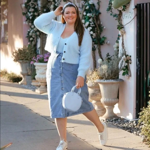 White denim skirt size 20 cheap